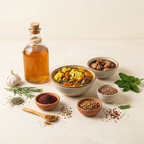 چاشنی، سرکه و ترشیجات